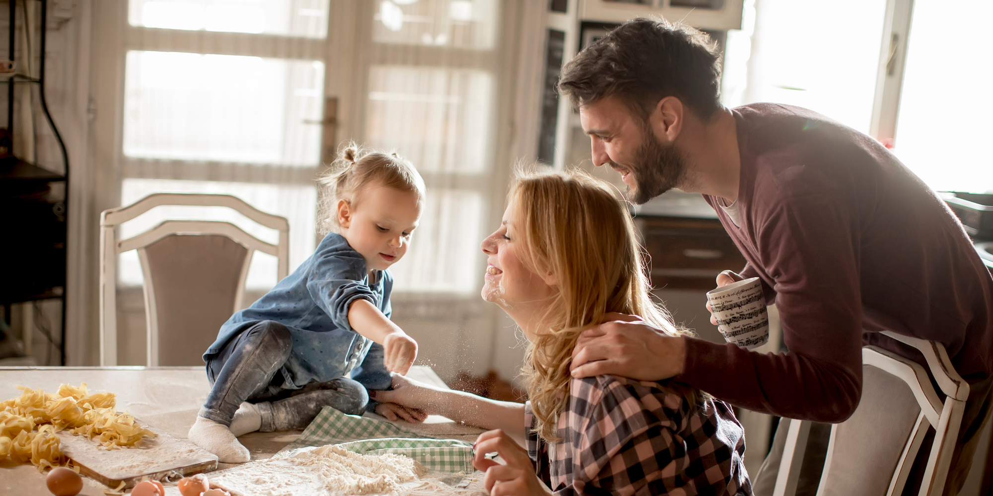 Family Making Pasta Together